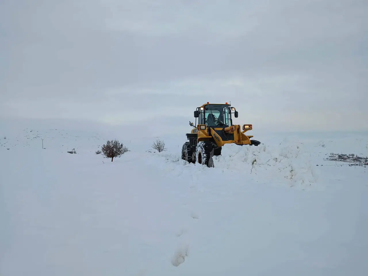 Yoğun Kar Sivas’ı Vurdu, 46 Yerleşim Yeri Ulaşıma Kapandı
