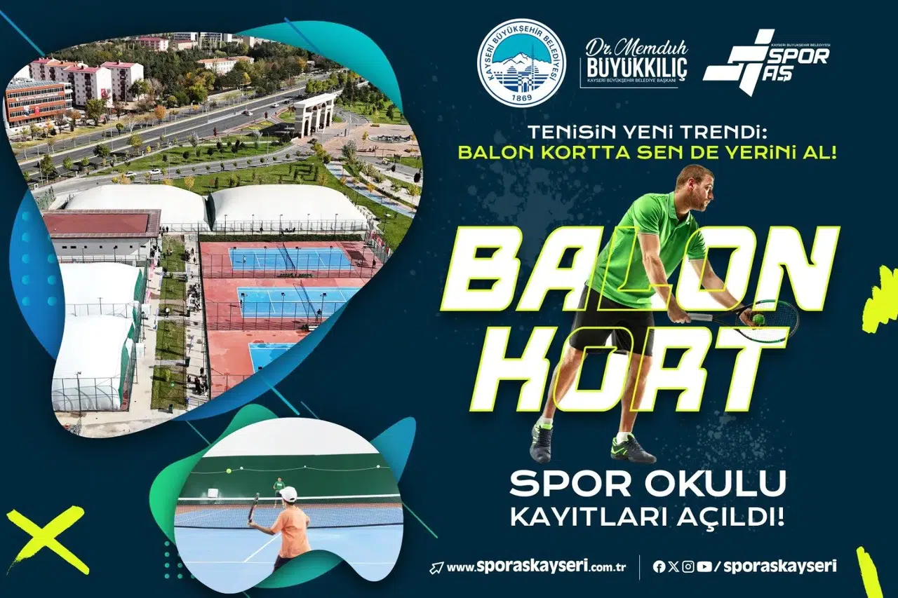Kayseri Tenis Kursu: Millet Bahçesi'nde 2. Güz Dönemi Başladı