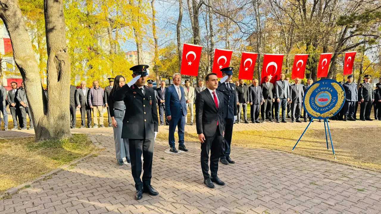 Gemerek’te 10 Kasım Atatürk’ü Anma Töreni Gerçekleştirildi