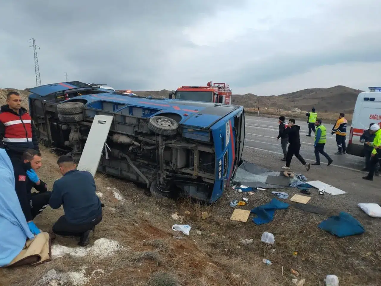Feci Kaza: 7 Jandarma ve 2 Bakanlık Personeli Yaralandı