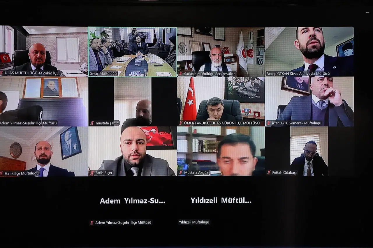 Din Hizmetleri ve Gençlik Çalışmaları Online Toplantıda Ele Alındı