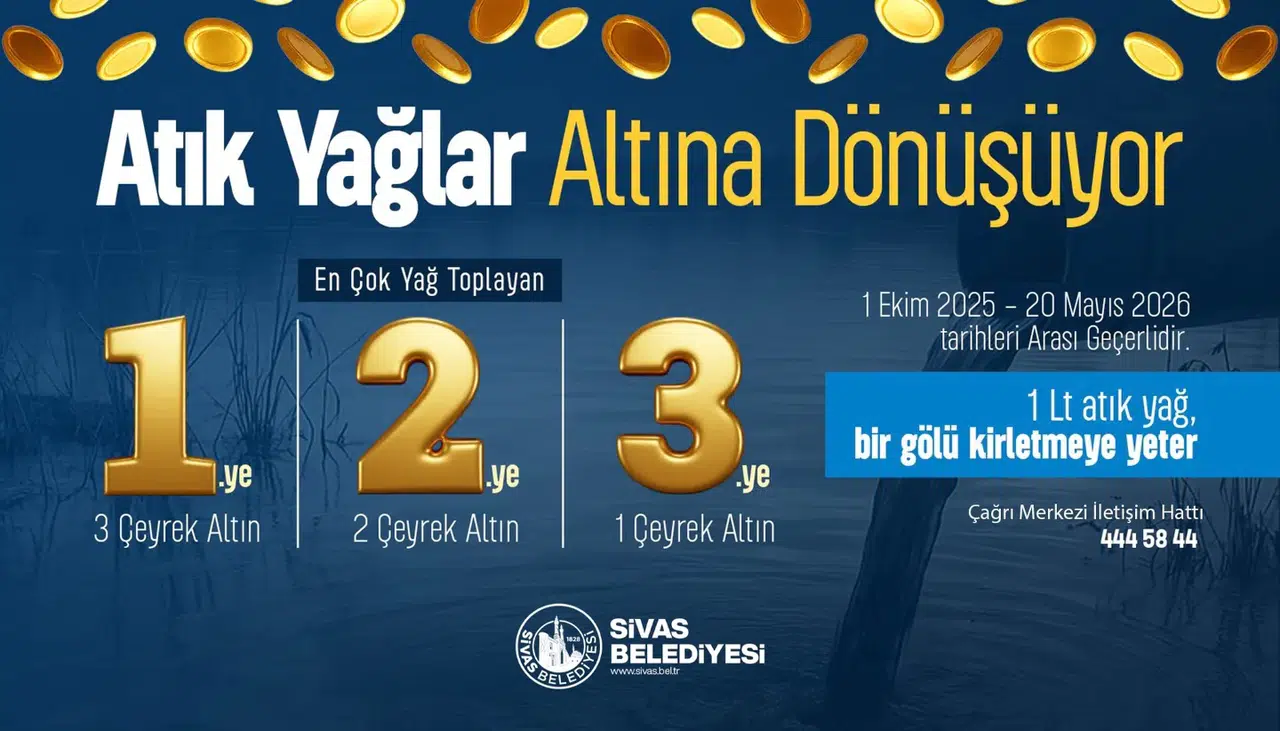 Sivas Belediyesi'nden Atık Yağ Kampanyası: “Atık Yağlar Altına Dönüşüyor”