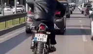 Bursa’da motosiklet üzerindeki tehlikeli şov kameralara yansıdı!