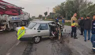 Hatay’da feci kaza! Otomobil hurdaya döndü