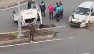 Diyarbakır’da trafik faciası! Araç ters döndü, 2 yaralı
