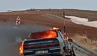 Yenice Köyü Yakınlarında Otomobil Yangını Paniğe Neden Oldu