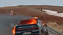 Yenice Köyü Yakınlarında Otomobil Yangını Paniğe Neden Oldu