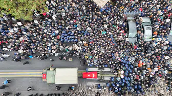 Şehit Pilot Binbaşı Nihat İlgen'e Binlerce İnsan Veda Etti