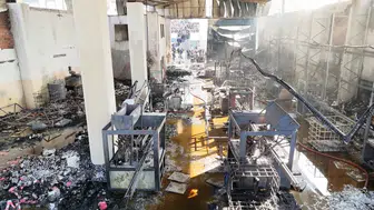 6 kişinin hayatını kaybettiği parfüm tesisinin içinden ilk görüntüler