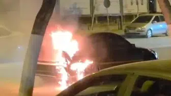 Malatya'da Hareket Halindeki BMW'de Patlama ve Yangın