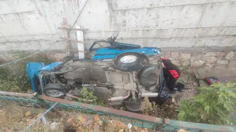 Kahramanmaraş’ta feci kaza! Otomobil drenaj kanalına uçtu