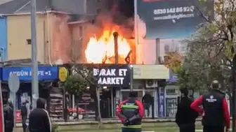 Bursa'da korkutucu anlar! Pide fırınında yangın çıktı