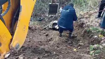 Hatay’da yürekleri ısıtan kurtarma: Dereye düşen inek için itfaiye seferber oldu