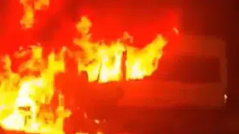 Eve giden işçiler bir anda alevlerin ortasında kaldı!