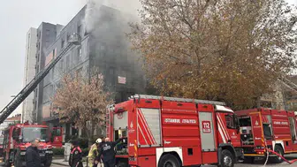 Caddede  Yangın Paniği