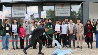 Dumansız kampüs için izmarit seferberliği