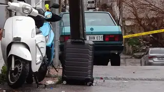 Eczane önünde bırakılan valiz paniğe neden oldu