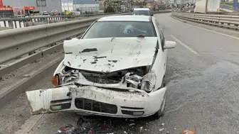 Samsun’da viyadükte korkunç kaza! Kazadan geriye bu görüntüler kaldı