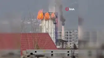 Tokat OSB’de korkutan yangın! Kereste fabrikasının silosu alevlere teslim