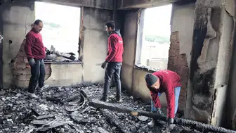 Bolu’da cami alevlere teslim oldu! Enkaz kaldırma çalışmaları başladı