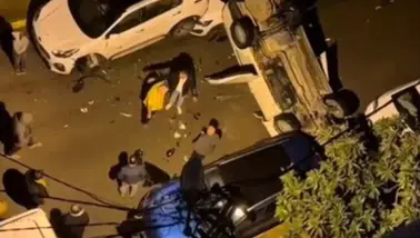 Direksiyon hakimiyetini kaybetti, sokak savaş alanına döndü