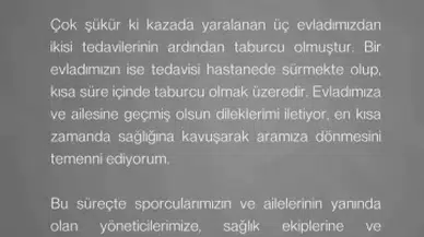 Sivasspor Başkanı Karagöl'den Kaza Açıklaması