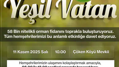 Sivas’ta 58 Bin Fidan Toprakla Buluşacak