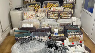 1 Ton Kaçak Likit Hammaddesi ve Ekipman Ele Geçirildi!