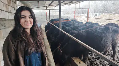 Devlet Desteği Hayatını Değiştirdi: Genç Sağlıkçı Düve Yetiştiriyor