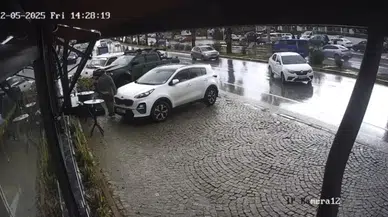 Güvenlik Kamerası Kaydetti: El Freni Kazaya Neden Oldu!