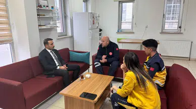 Gemerek Kaymakamı 112 Acil Sağlık İstasyonunu Ziyaret Etti