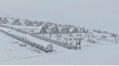 Sivas’ın Yıldız Dağı’nda Kış Hazırlığı Tamamlanıyor