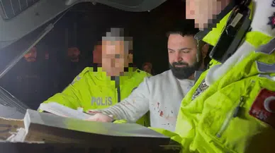 Direğe Çarptı Polisi Tehdit Etti: Sana Gerekeni Yapacağım!
