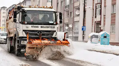 Sivas’ta Kar Alarmı: Ekipler 24 Saat Sahada