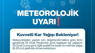 Sivas Belediyesi’nden Şiddetli Kar Yağışı Uyarısı!