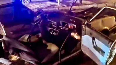 Korkunç Kaza: Tofaş Otomobil İkiye Bölündü! 4 Kişi Yaralandı