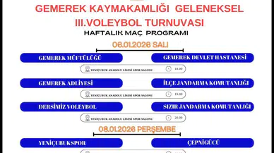 Gemerek’te Kurumlararası Voleybol Turnuvası Başlıyor
