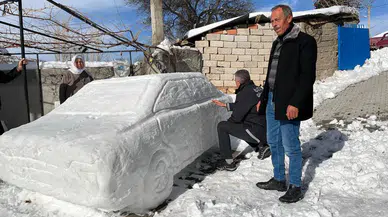 Arpaözü Köyü’nde Kardan TCG Anadolu ve TOGG’a Yoğun İlgi