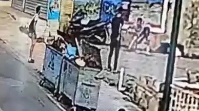 Dehşet Anları Kamerada: Cam Şişeyle Kadını Doğramaya Çalıştı!