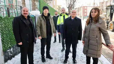 Başkan Adem Uzun Kar Temizliği Çalışmalarını Sahada İnceledi
