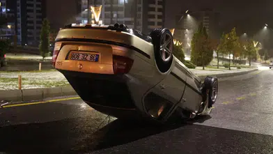 Şaşkına Çeviren Kaza: Sürücü Yarım Saat Sonra Ortaya Çıktı