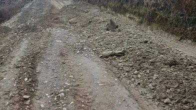 Aygördü köyü yolu heyelan sonrası yapılan çalışmalarla yeniden ulaşıma açıldı