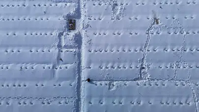 Sivas Yukarı Tekke Mezarlığı Kar Altında: Kabirleri Bulmak İmkansız