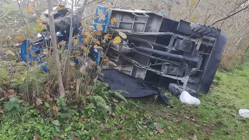 Ordu'da fındık bahçesine giderken facia: Patpat uçuruma yuvarlandı