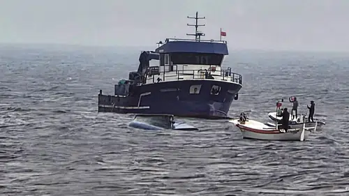 Giresun açıklarında yürek yakan son: Balıkçı teknesi alabora oldu