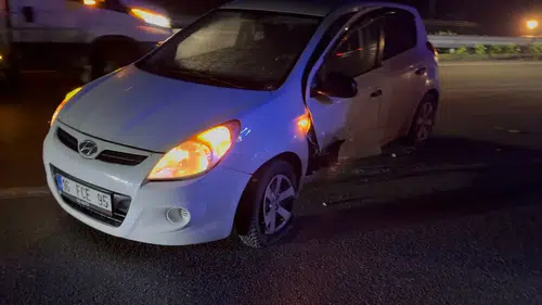 Direksiyon hâkimiyetini kaybetti! Karşı şeride savruldu