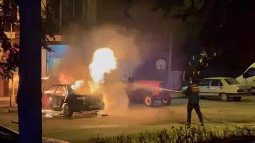 Park ettikten dakikalar sonra alev aldı! Bolu’da şok yangın