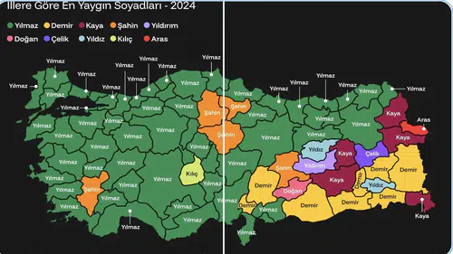 TÜİK Verileri Şaşırttı! Türkiye’de En Çok Kullanılan Soyadı Belli Oldu