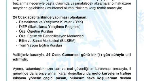 Sivas’ta Kar Alarmı: Kurslar Tatil, Moto Kuryelere Yasak Devam Ediyor