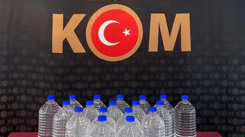 Yozgat’ta kaçak alkol baskını: İş yerinden 100 litre çıktı